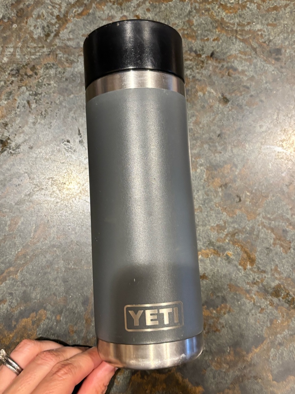 YETI Rambler 18 Oz HotShot Bottle in Charcoal Grey - Picture 6 of 11